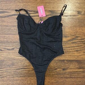 Edikted Black Bodysuit